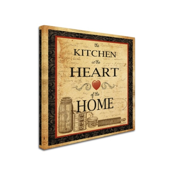 Jean Plout 'Kitchen Heart Vignette' Canvas Art,35x35